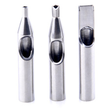 316 Material and Round Diamond Flat Shape Disposable Tattoo Tube Steel Tips